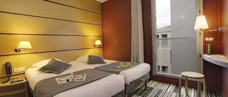 Kamar Twin | Brankas, meja kerja, setrika/meja setrika, dan Wi-Fi gratis