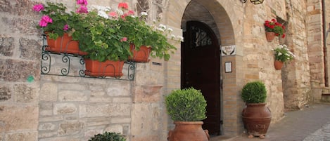 Entrada de l'allotjament