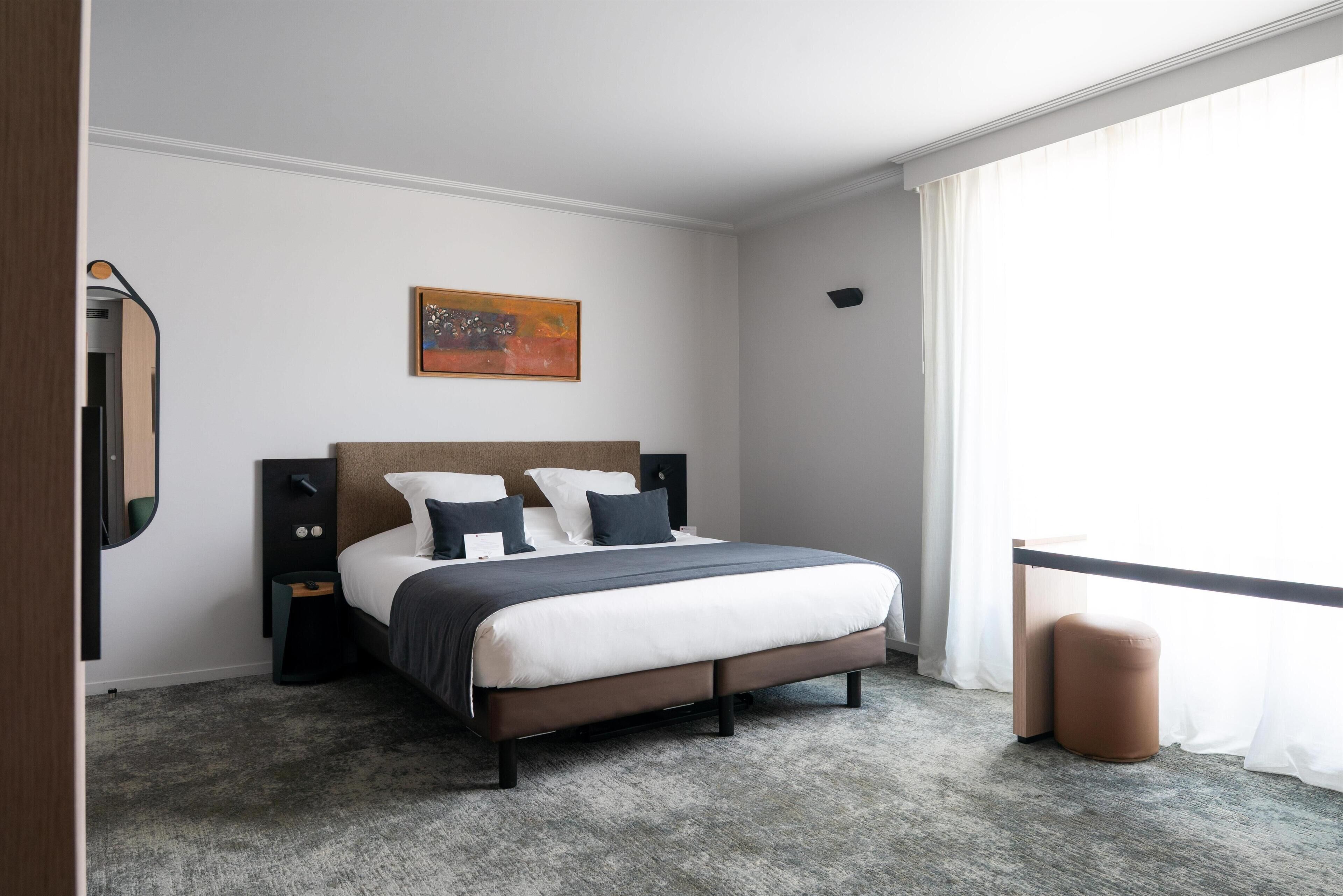 Suite, 1 très grand lit, non-fumeur, terrasse | 1 chambre, draps en coton égyptien, literie de qualité