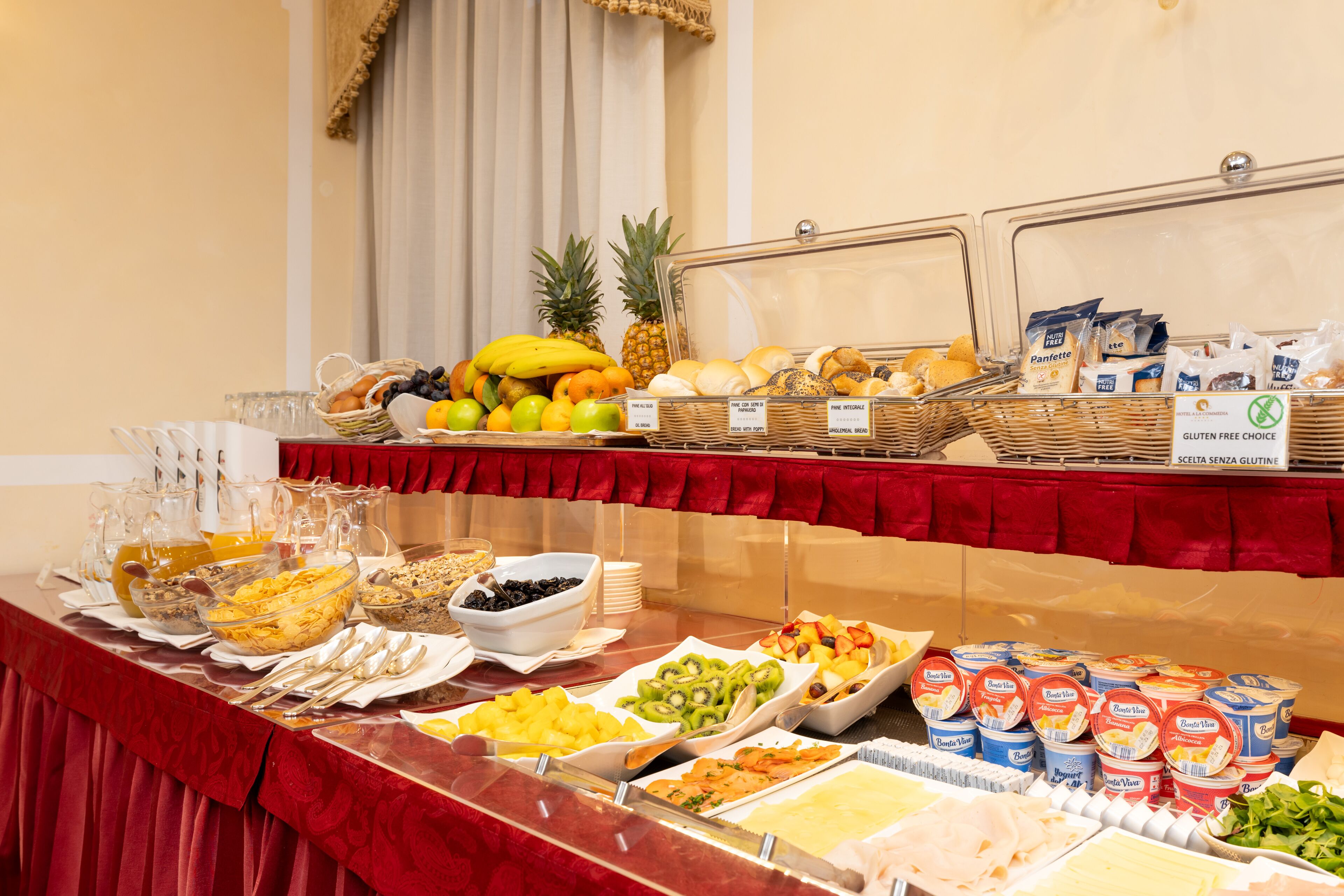 daily buffet breakfast (eur 15 per person)
