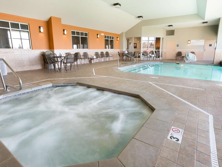 Indoor pool, outdoor pool