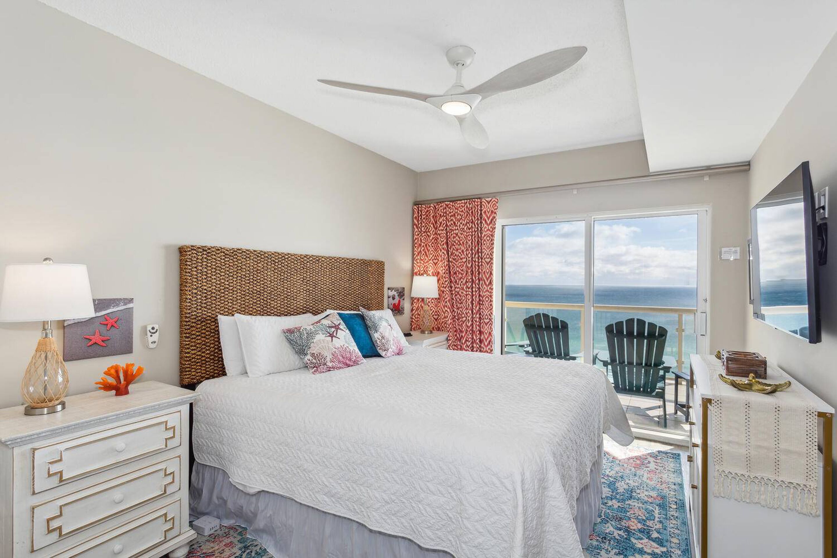 Two Bedroom Gulf Front Condo, Beach Chairs Included | Individually furnished, blackout drapes, iron/ironing board, free WiFi