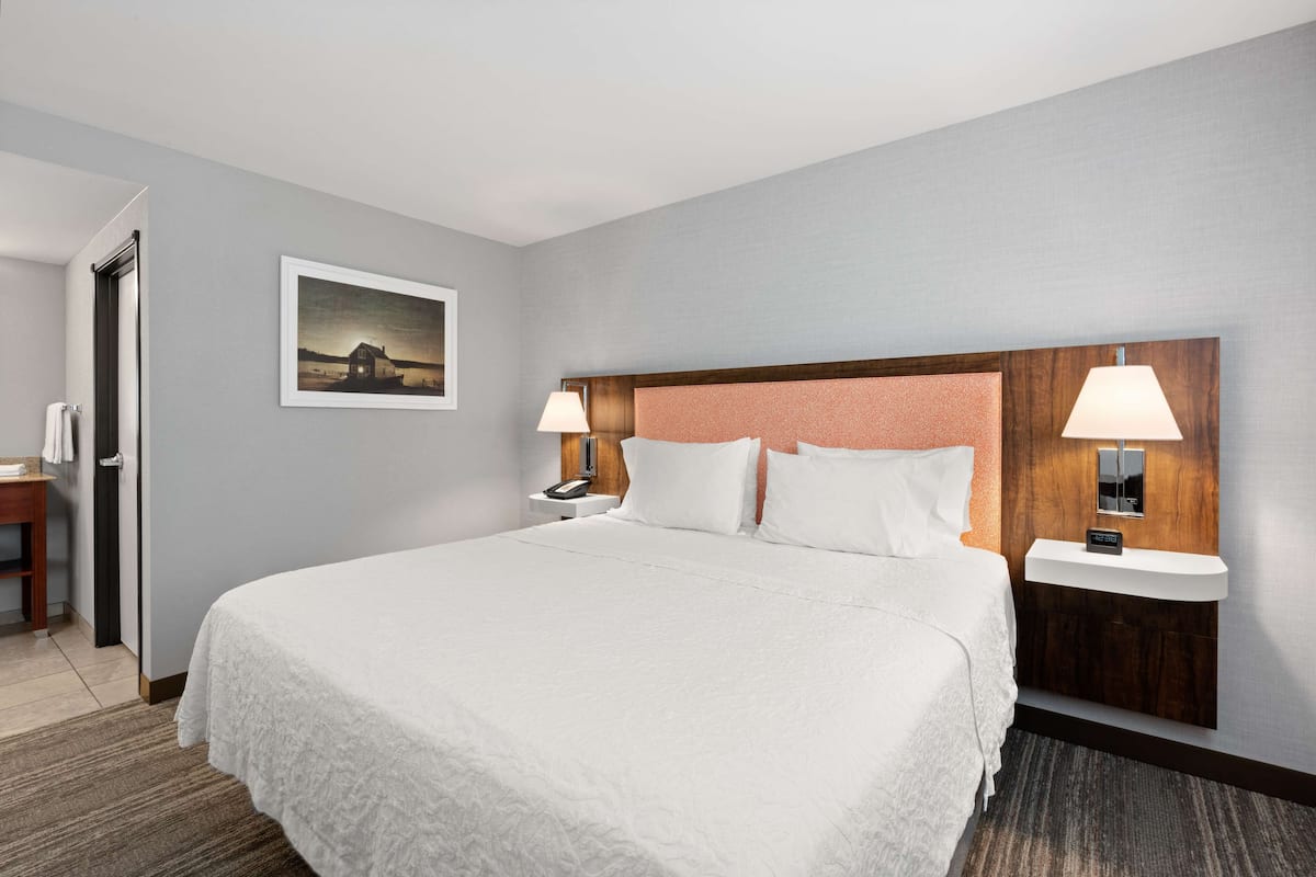 One king studio non smoking | Premium bedding, desk, blackout curtains, iron/ironing board