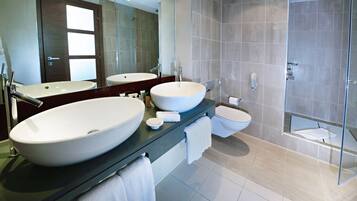 Free toiletries, hair dryer, towels