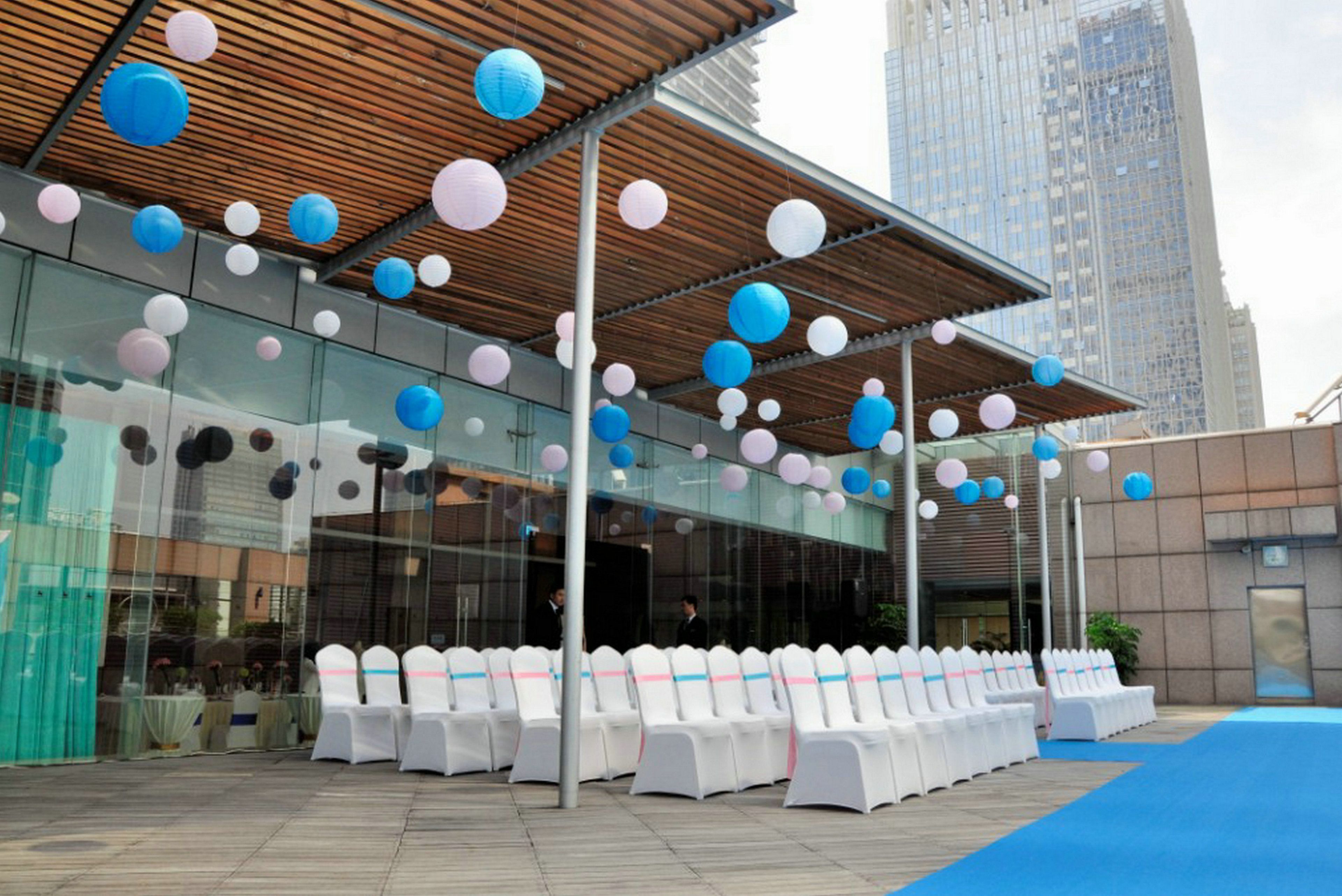 outdoor wedding area