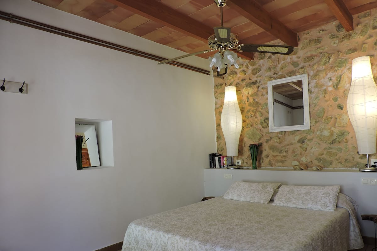 Double Room, Ensuite (Es Colomer) | Premium bedding, down comforters, memory foam beds, minibar