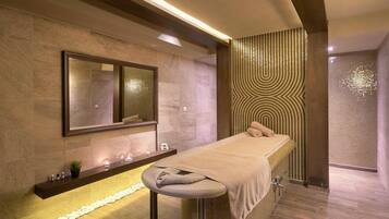 Body treatments, aromatherapy, deep-tissue massages, sports massages
