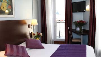 Coffres-forts dans les chambres, bureau, rideaux occultants