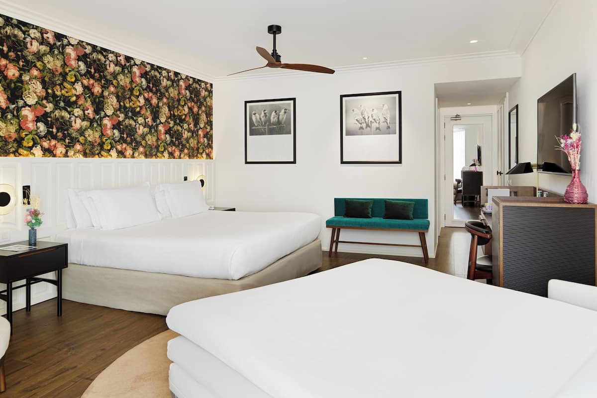 1 Schlafzimmer, hochwertige Bettwaren, Daunenbettdecken, Minibar