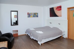 Desk, iron/ironing board, free WiFi, bed sheets