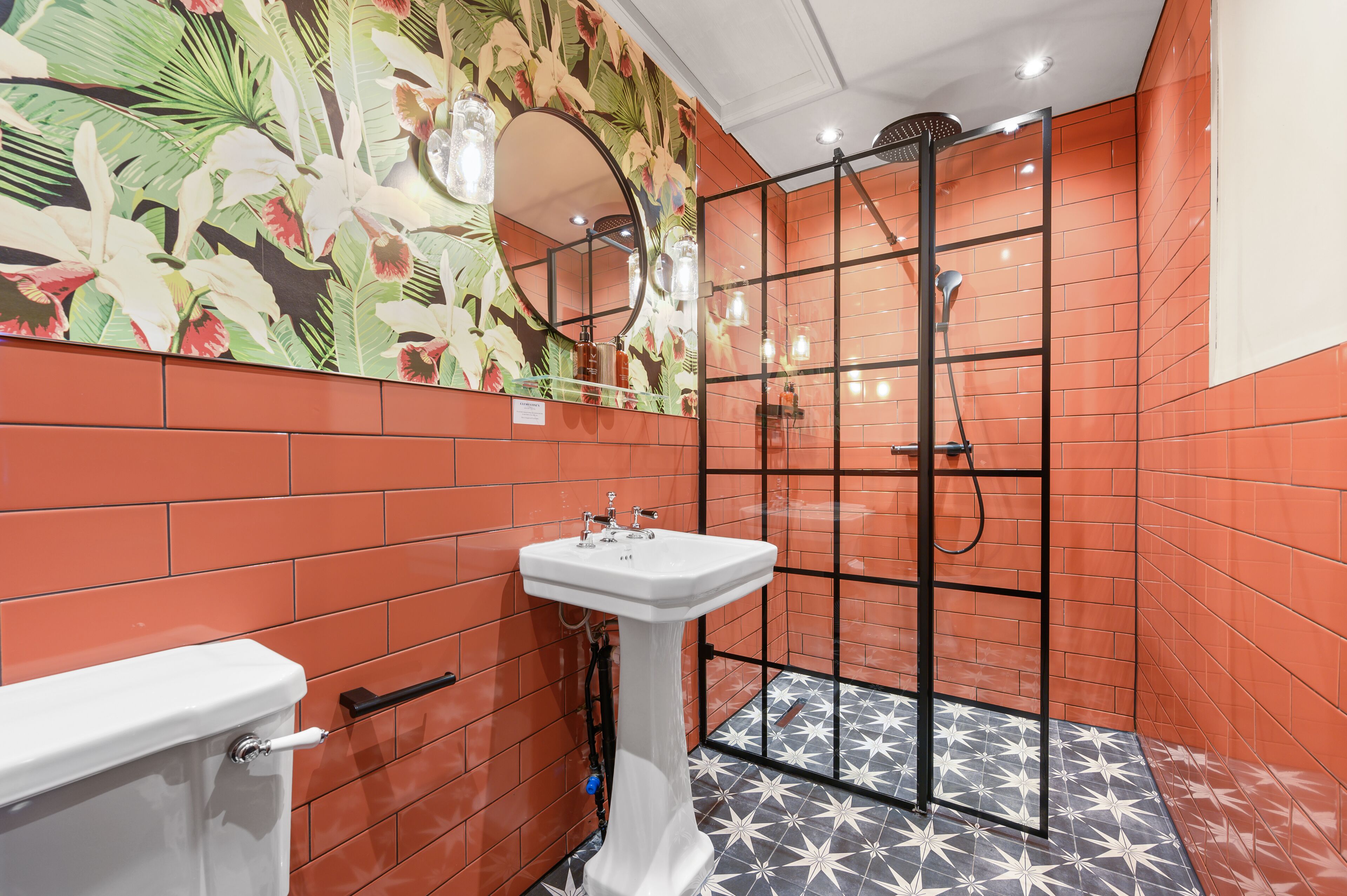 four poster double room with balcony | bathroom | free toiletries, hair dryer, towels, soap