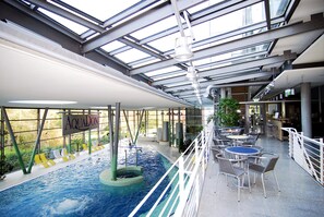 Indoor pool, outdoor pool