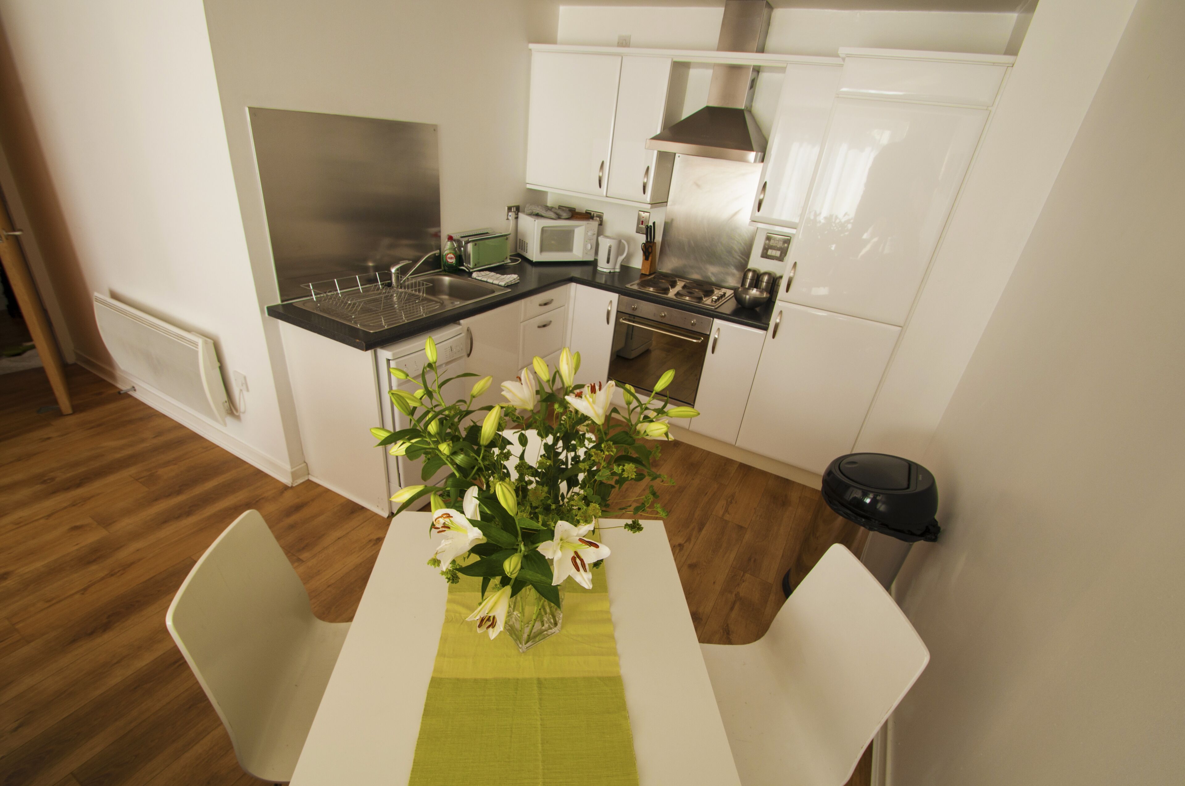standard apartment, 2 bedrooms | private kitchen | full-sized fridge, microwave, oven, stovetop