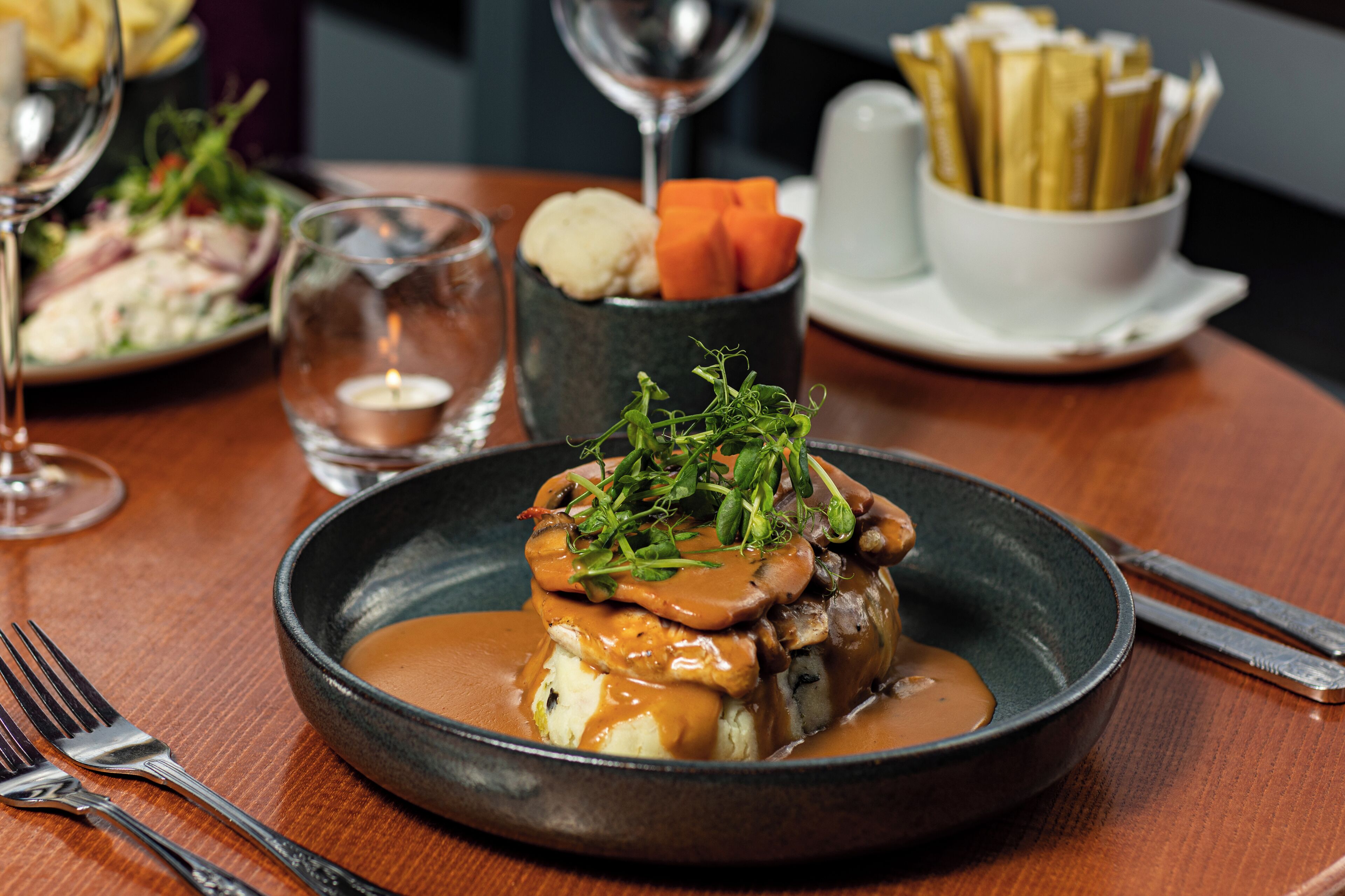 lunch and dinner served