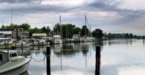 Vue depuis lâhĂ©bergement