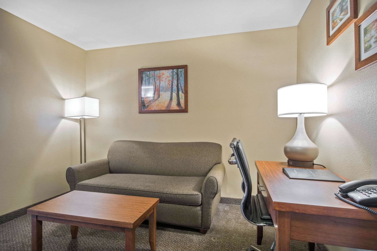 Suite, 1 King Bed with Sofa bed, Non Smoking | Desk, soundproofing, iron/ironing board, cots/infant beds