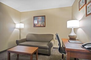 Suite, 1 King Bed with Sofa bed, Non Smoking | Desk, soundproofing, iron/ironing board, cribs/infant beds