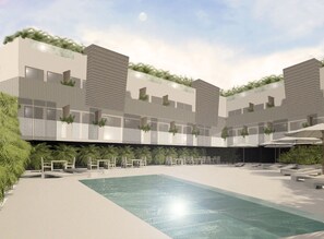 สระว่ายน้ำกลางแจ้ง