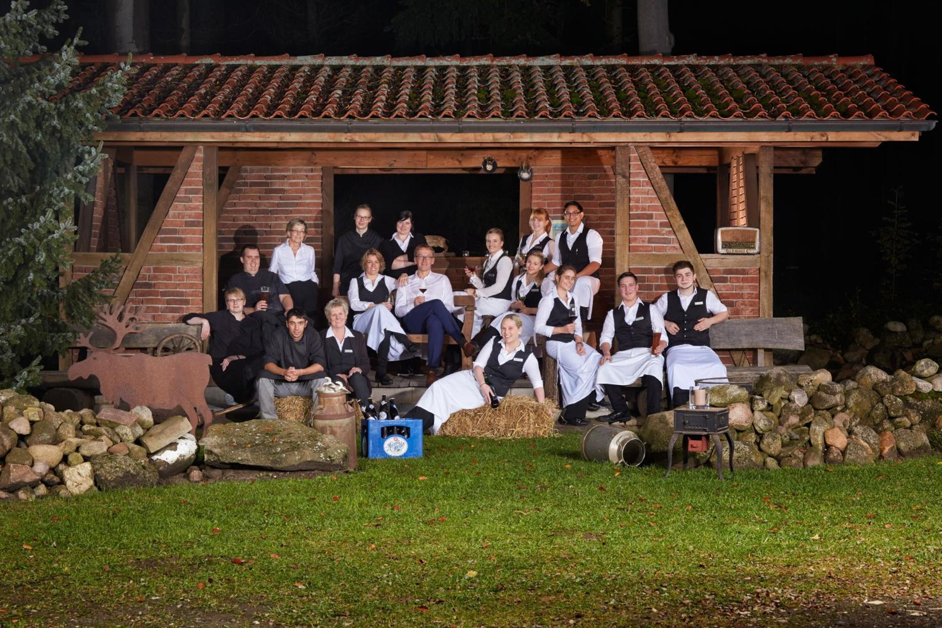 outdoor banquet area