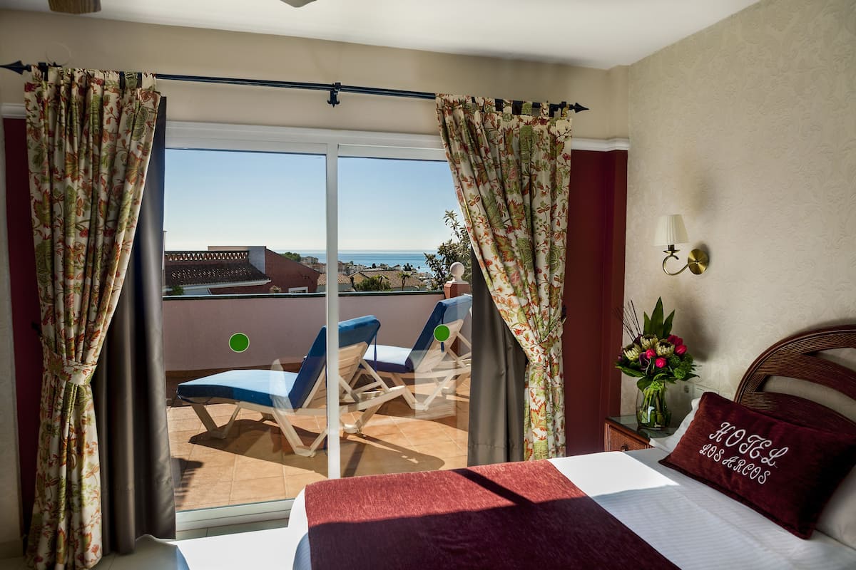 superior room, terrace, partial ocean view | view from room
