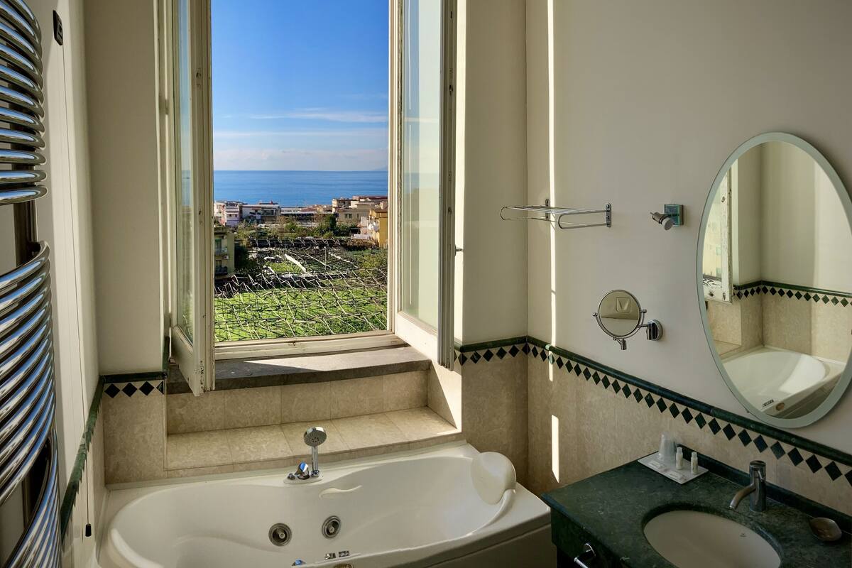 free toiletries, hair dryer, bidet, towels