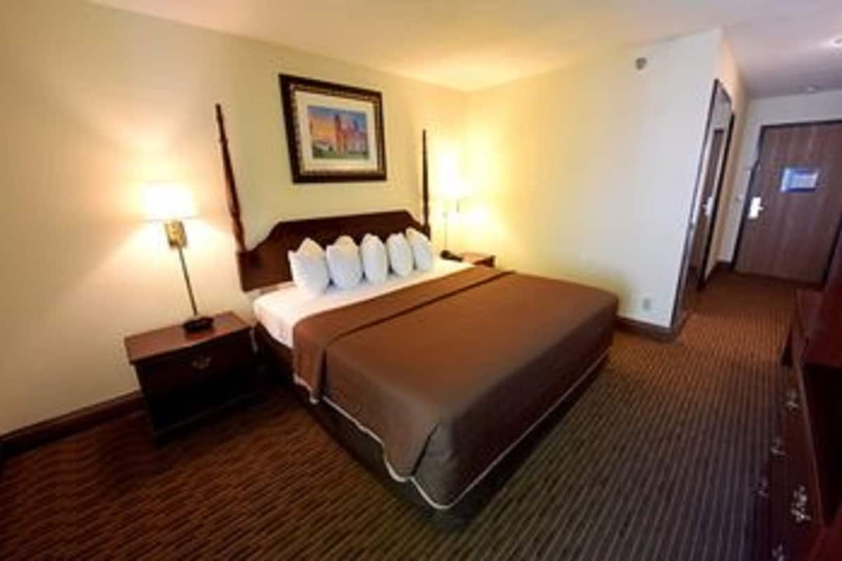 Desk, blackout drapes, iron/ironing board, free WiFi