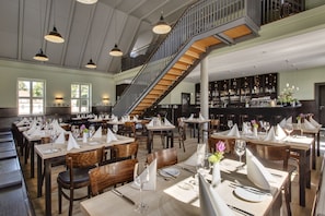 Lunch, dinner served; Regional cuisine, garden views