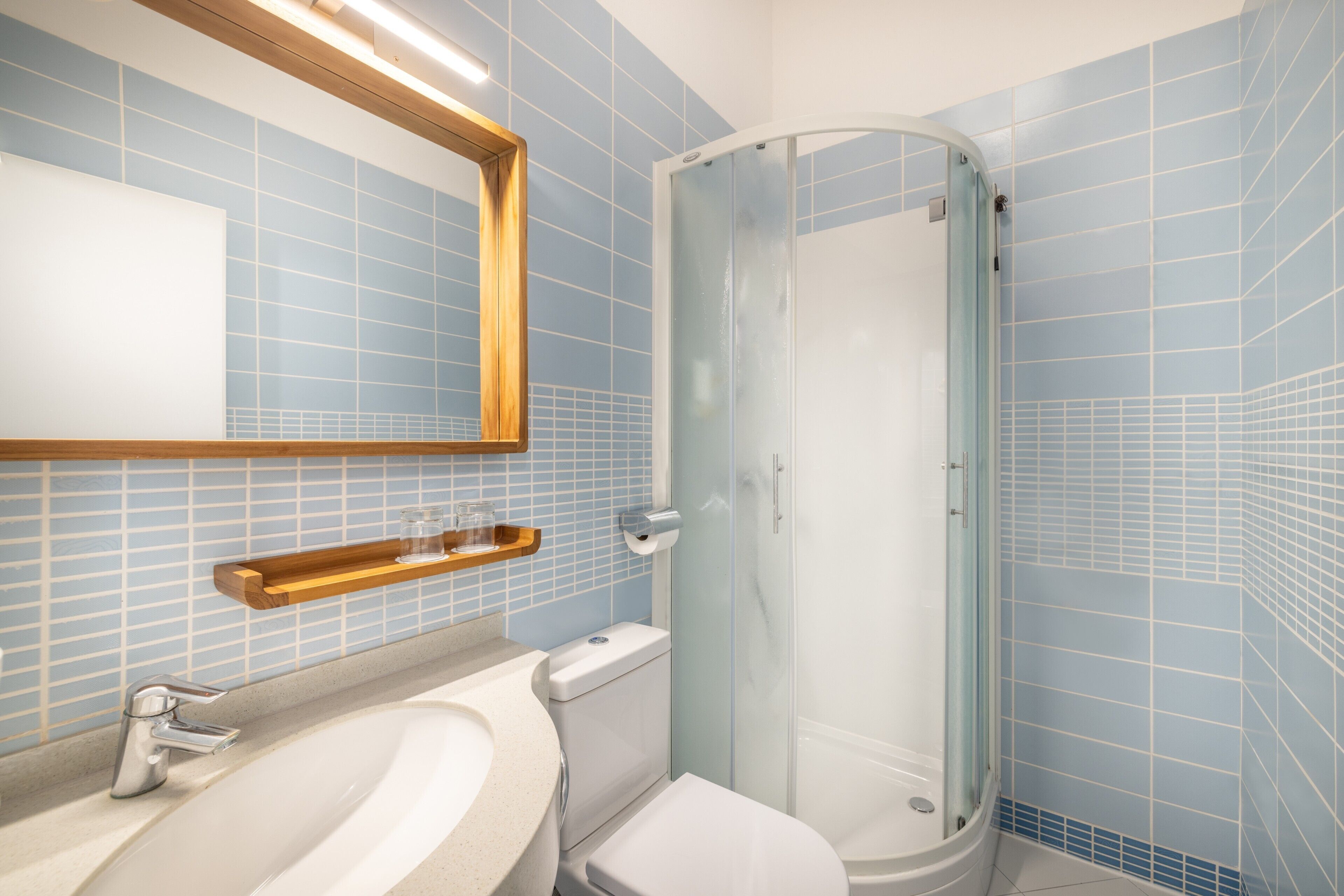 Bathroom | Shower, free toiletries, hair dryer, towels