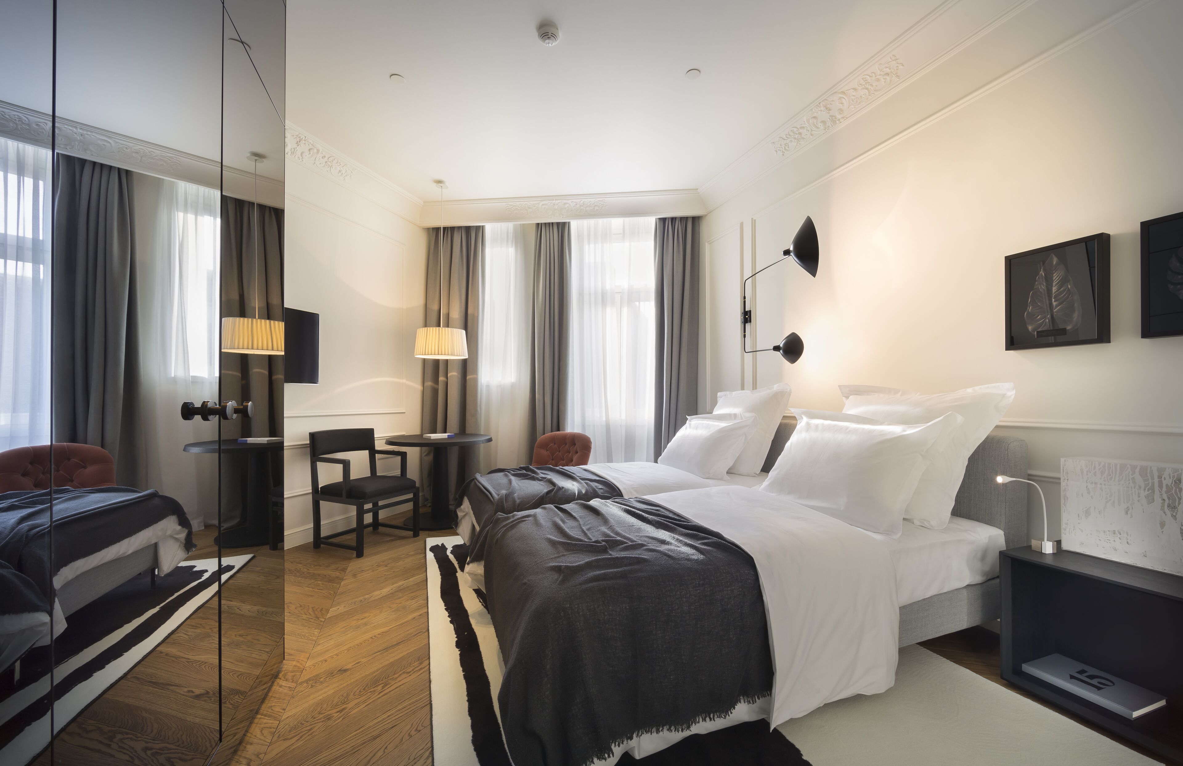 Minibar, in-room safe, desk, blackout curtains
