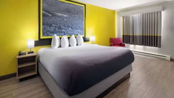 Kamer, 1 kingsize bed, roken | Een strijkplank/strijkijzer, gratis wifi, beddengoed