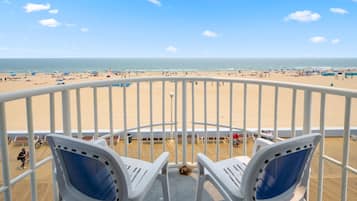 Studiosuite, strandutsikt | Balkong