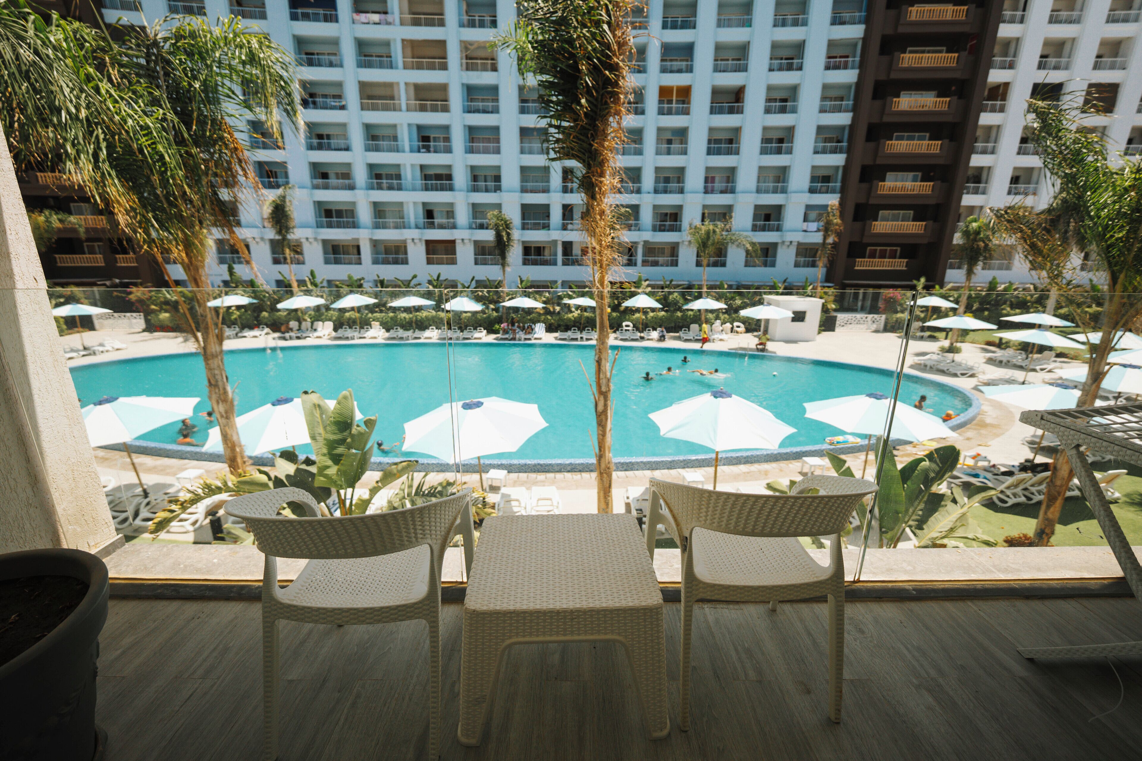Luxury Double or Twin Room, Pool View | Balcony