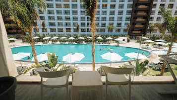 Luxury Double or Twin Room, Pool View | Balcony