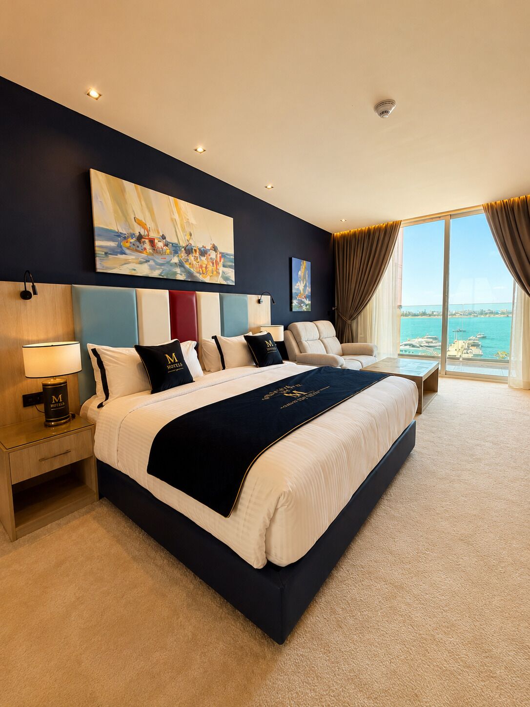 Capri | Egyptian cotton sheets, premium bedding, minibar, in-room safe