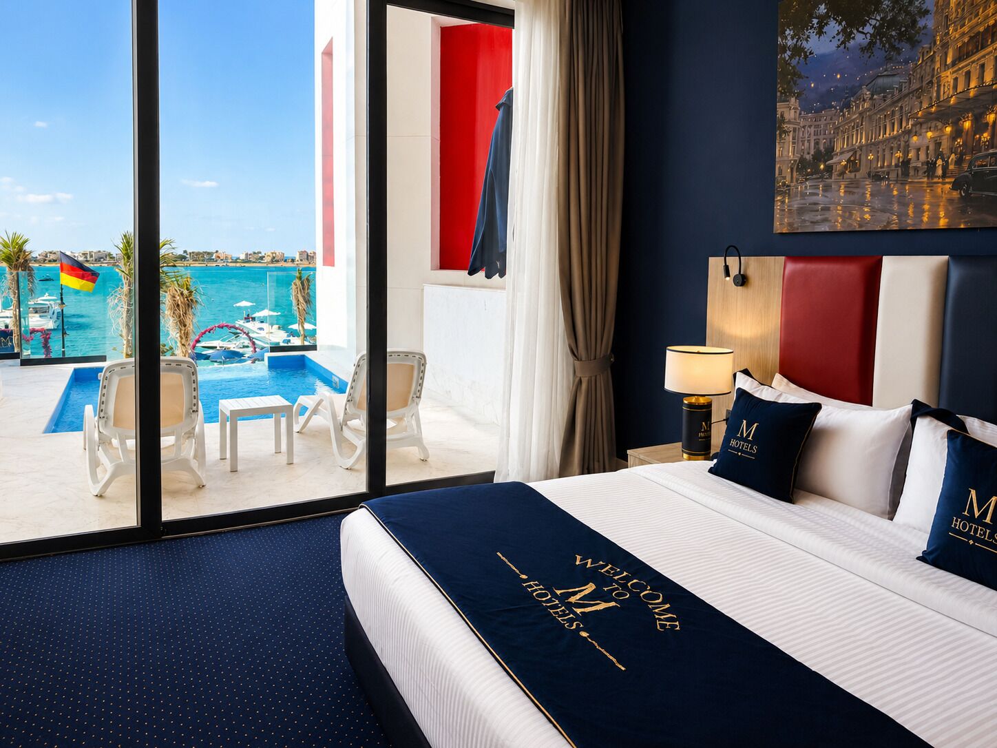 Monte Carlo Suite | Egyptian cotton sheets, premium bedding, minibar, in-room safe