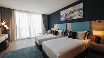Superior Double or Twin Room Sea View | Egyptian cotton sheets, premium bedding, minibar, in-room safe