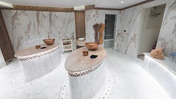 Bagno turco/hammam, trattamenti per il corpo, aromaterapia, body wrap