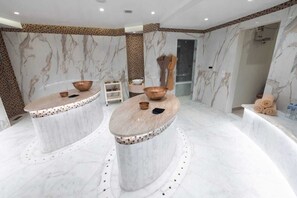 Bany turc/hammam, tractaments corporals i tractaments d'aromateràpia 