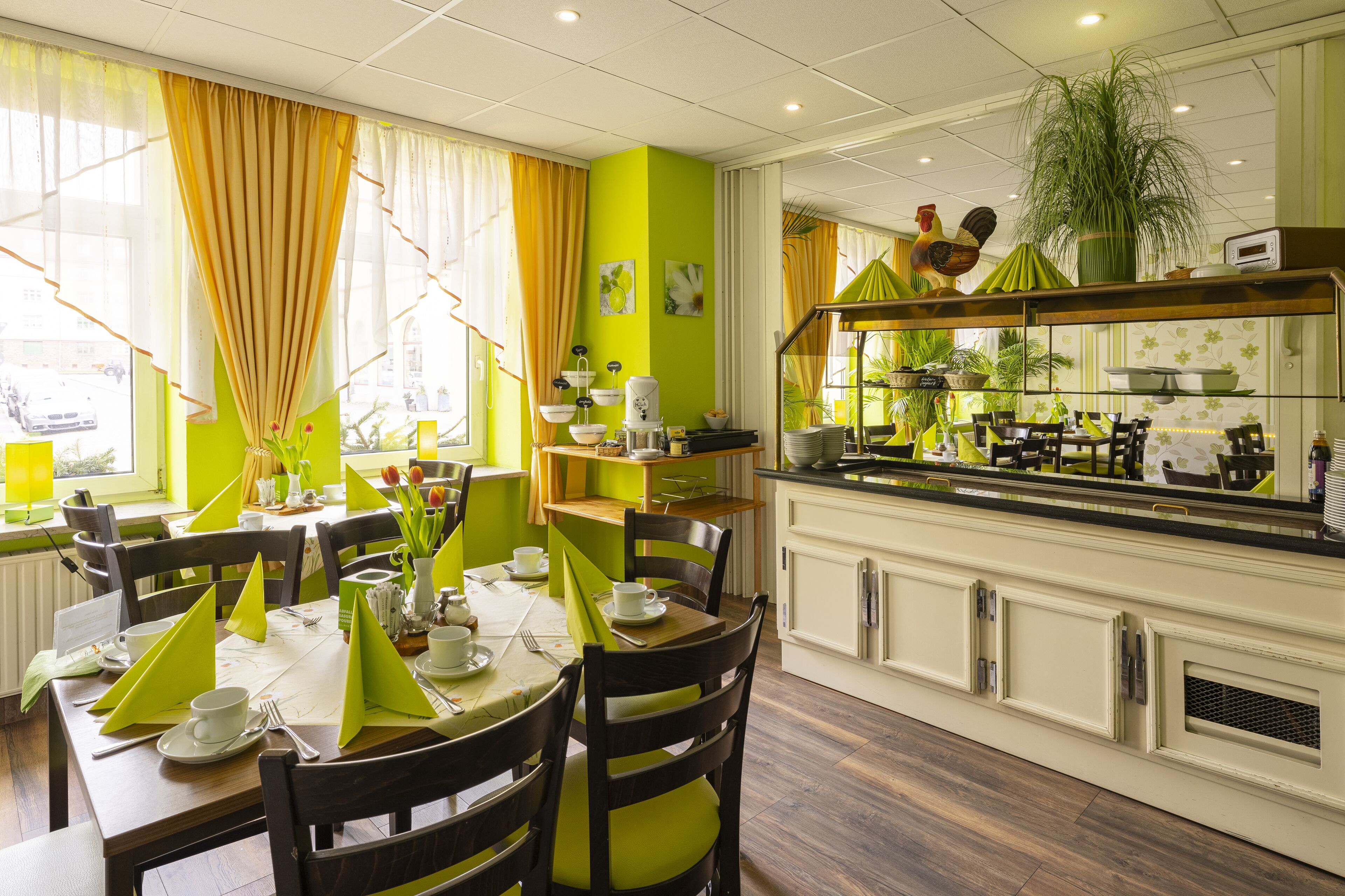 daily buffet breakfast (eur 14 per person)