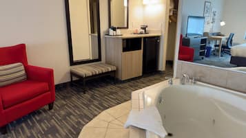 Suite, 1 King Bed, Non Smoking, Jetted Tub | Premium bedding, pillow-top beds, individually decorated