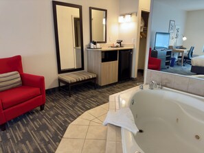 Suite, 1 King Bed, Non Smoking, Jetted Tub | Premium bedding, pillowtop beds, individually decorated - Country Inn & Suites by Radisson, Lake George (Queensbury), NY (Queensbury)