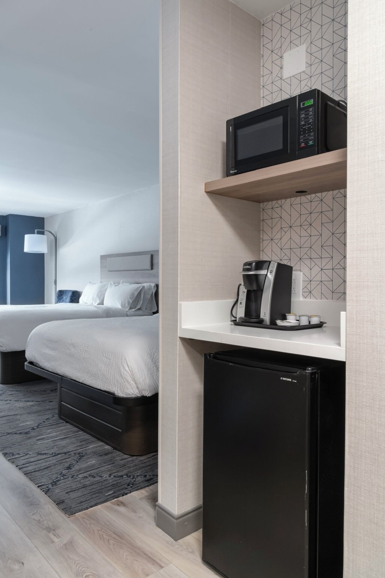 标准房, 2 张大床 | 办公桌、笔记本电脑工作区、遮光窗帘、熨斗/熨衣板