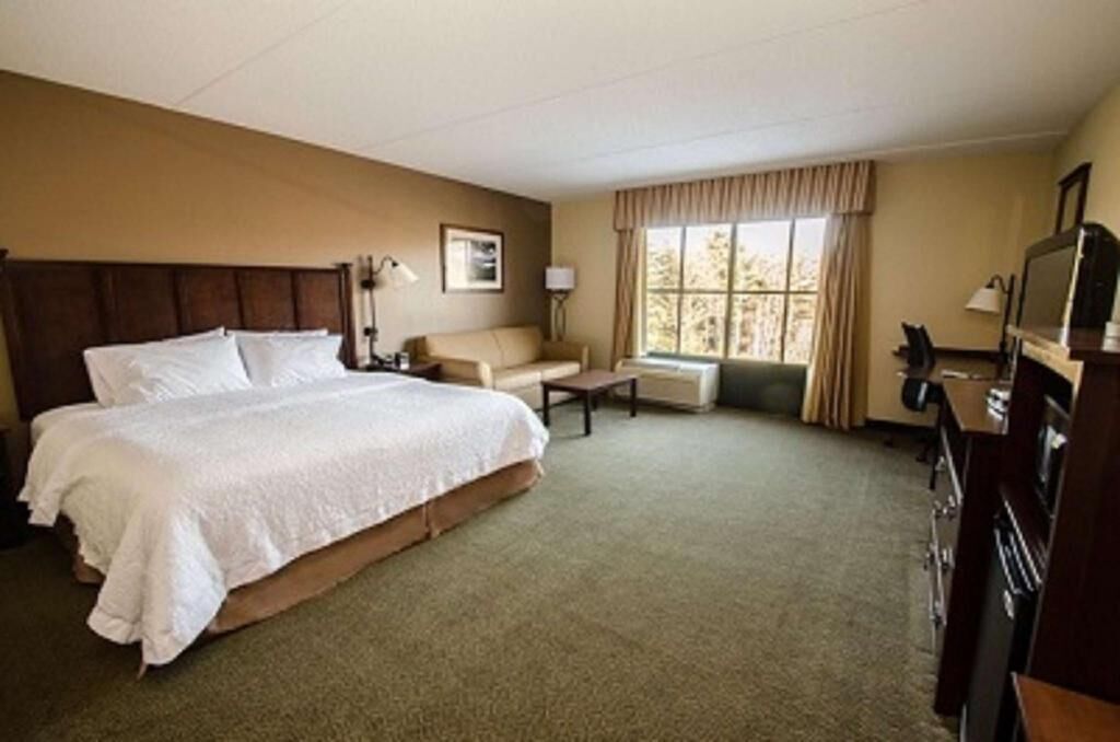 Premium bedding, desk, blackout curtains, iron/ironing board
