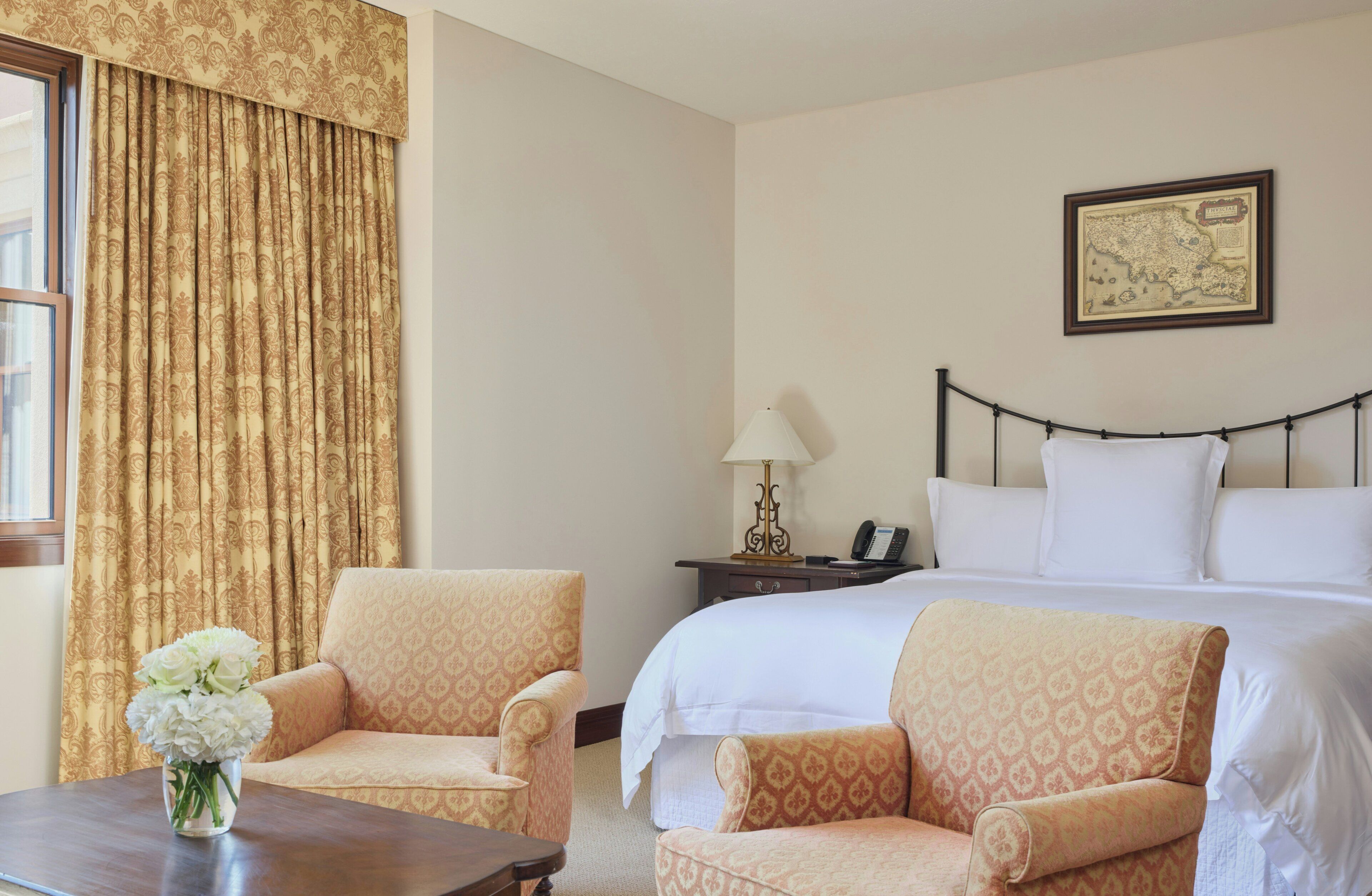 Egyptian cotton sheets, premium bedding, minibar, in-room safe