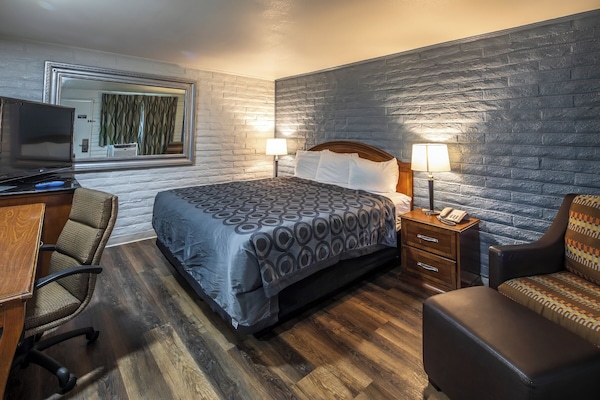 Individually decorated, individually furnished, desk, blackout drapes