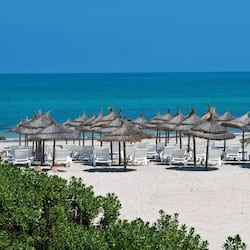 Private beach, white sand, beach bar