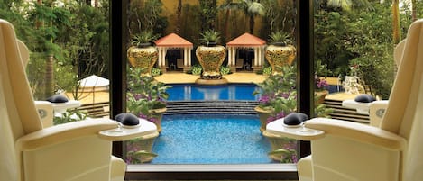 Hydrotherapy, facials, manicures and pedicures, massages