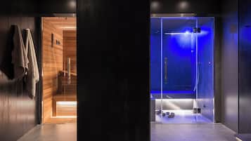 Sauna, hot tub, ruang uap, perawatan tubuh, dan pijat jaringan dalam
