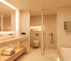 Ropa de cama de alta calidad y minibar