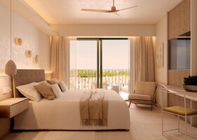 Ropa de cama de alta calidad, minibar, caja fuerte